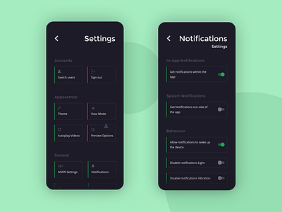 Settings UI - Daily UI 007