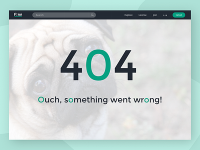 404 Page - Daily UI 008 404 404 error 404 error page 404 page daily ui dailyui design flat ui web