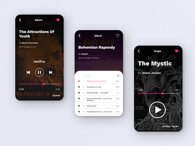 Music Player - Daily Ui 009 app design daily ui dailyui design flat mobile mobile app music music player music player app playlist spotify ui