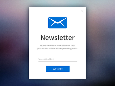 Daily Ui 026 daily ui daily ui 026 daily ui 26 dailyui design flat modal newsletter popup single input form subscribe subscribe button subscription typography ui ux vector web website