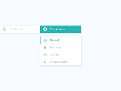 Daily Ui 027 account dropdown daily ui daily ui dropdown dailyui design dropdown dropdown menu flat ui ux web