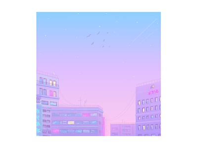 Tokyo Sunset | Illustration Pink Neon style atmosphere city illustration city landscape illustration illustration art japan neon pink pink floyd tokyo tokyo landscape tokyo tower ui vector vector illustration vectorart