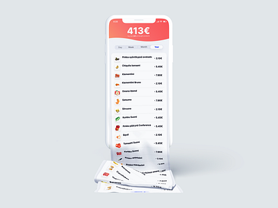 Tracking Food Waste App Concept