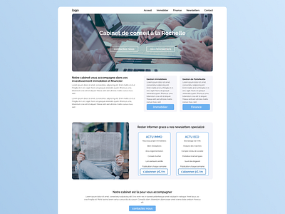 Homepage webdesign | financial consulting consulting homepage ui website