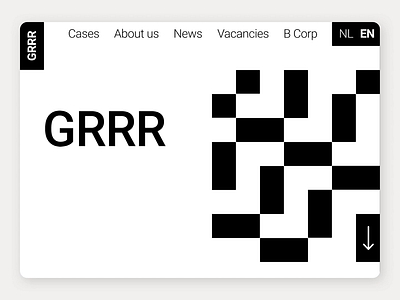 GRRR | Homepage redesign homepage motion design ui ui design