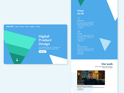 HikeOne Digital Agency | Homepage redesign agency design hikeone homepage redesign ui ui design ux website