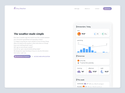 Okay Weather | Landing page