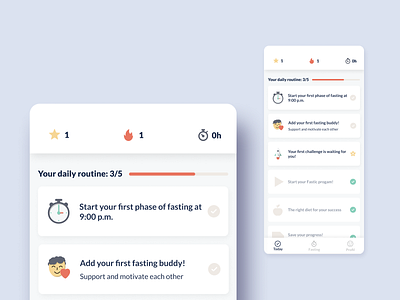 Fastic app redesign | task view app diet mobile redesign ui ui design