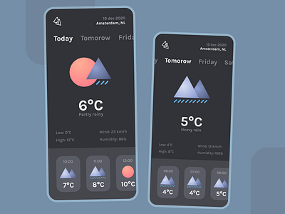 37 :: Weather dailyui dailyui 037 mobile ui weather weather app