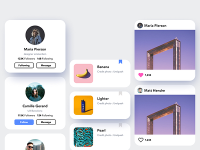 44 :: Favorites :: Like :: Follow :: Bookmark dailyui dailyui 044 favorites mobile post socialmedia ui
