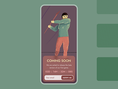 48 :: Coming Soon coming soon dailyui dailyui 048 mobile ui