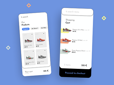 58 :: Shopping Cart dailyui dailyui 058 mobile shopping cart ui