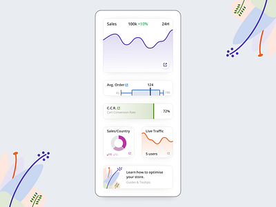 66 :: Statistics chart dailyui dailyui 066 mobile statistics ui