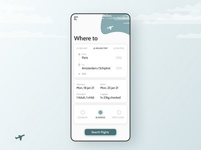 68 :: Flight Search dailyui dailyui 068 flight search mobile ui