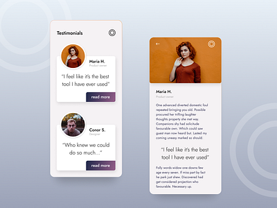 39 :: Testimonials dailyui testimonials