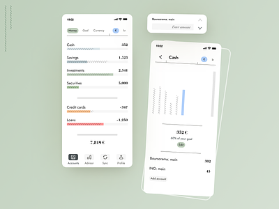 :: 2 :: Financial goal tracker app bank banking chart design finance financial goal financial goal tracker financial tracker goal tracker graphs mobile money ui ux