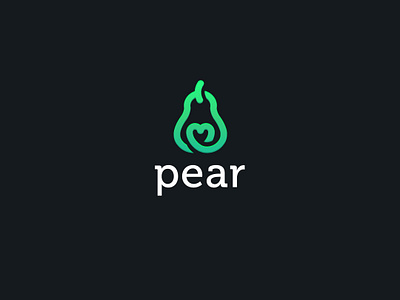 PEAR app appdesign branding datingapp design graphicdesign icon illustrator logo logodesign love modern logo pear photoshop playstore ui vector web