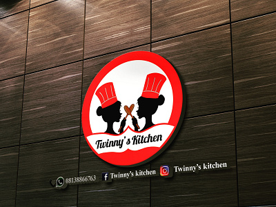 Twinny's Kitchen logo design