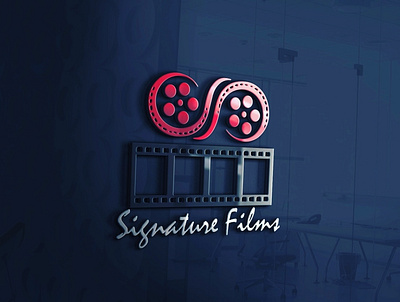 Signature Films logo graphic design logo logodesign