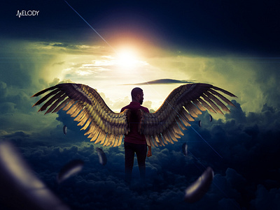 Angel wings photo manipulation graphicdesign photomanipulation photoshop