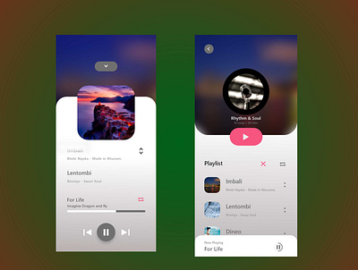 music player app mobile app mobile ui uidesign