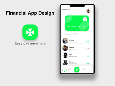 financial app ui desig design graphicdesign mobile ui ui uiuxdesign