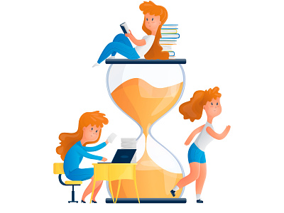 Hourglass1 hourglass illustration management planning time time management vector