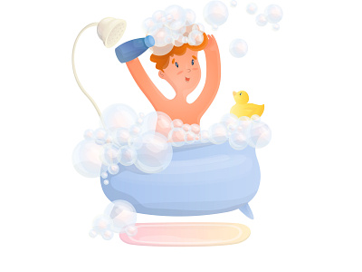 Shampoo baby illustration vector