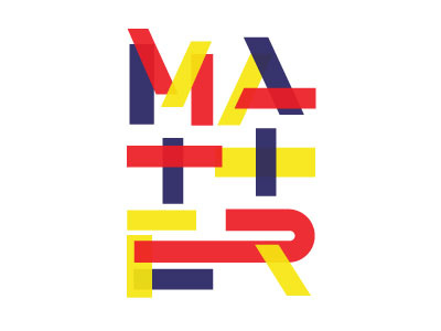 Matter bookcover design shape typography