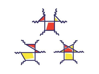 Feynman's Diagrams graphicdesign illustration subatomicparticles