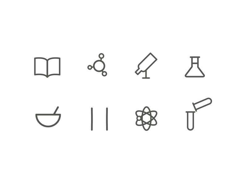 Animated Science Icons animation icons science