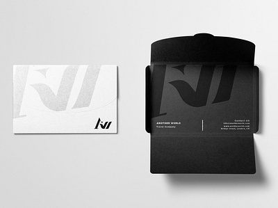 Another World Branding branding business card design design icon logo minimal