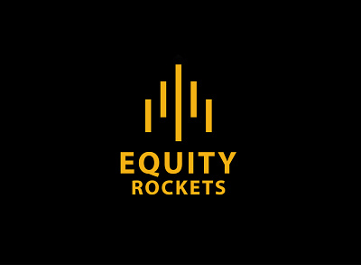 Equity Rockets Logo branding business card design design icon illustration logo minimal