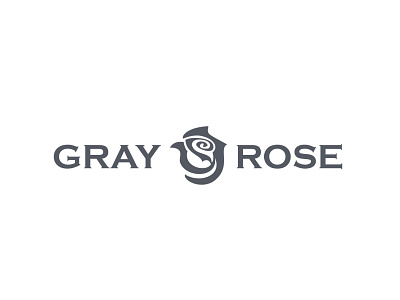 Gray Rose Logo branding business card design design icon illustration logo minimal website