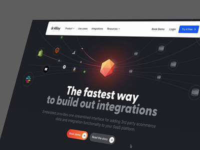 New Alloy Embedded landing page after effects alloy animation design landing page logos web webdesign