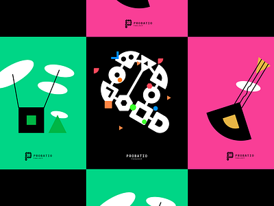 Probatio branding instrument logo marca modular music música