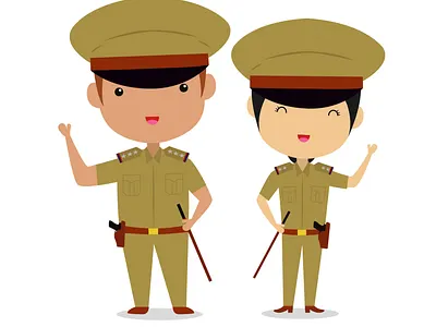 Indian National Police animation design flat icon illustration illustrator logo vector