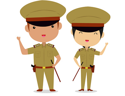 Indian National Police animation design flat icon illustration illustrator logo vector