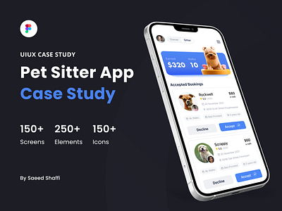 Pet Sitter Mobile Application app application branding design figma logo mobile ui uiuxinspiration ux