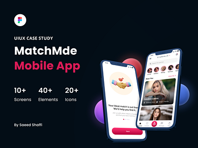 MatchMde Dating Application adobe xd animation app application branding design graphic design illustration logo mobile motion graphics ui ux