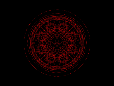 Card Back cards eye motion motion design motion graphics occult pattern pentagram poster star tarot tarot card vector