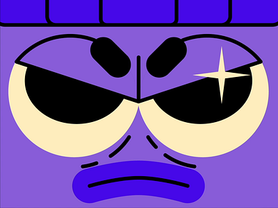 Purple Dude character design eyes face gradient illustration illustrator purple stroke transition vector vectors