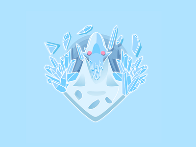 Ancient Apparition badge blue character dota2 game gaming ice icon illustrator pc steam vectors
