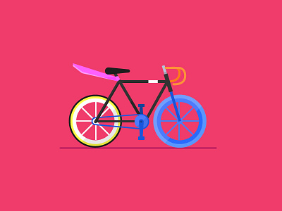 City fixie by Juan Felipe on Dribbble