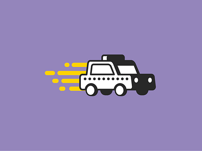 Taxi app cab car icon logo rebound taxi vector