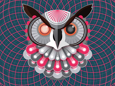 Owl Replicant 80 blade runner character future illustration movie owl replicant vector