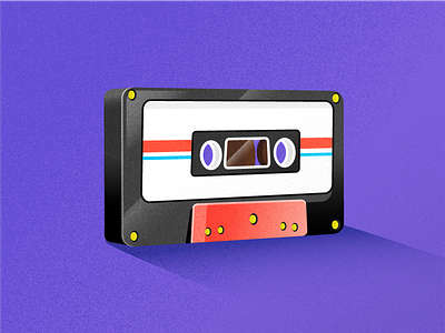 Cassette Blackformat blackformat cassette illustration mixtape music playoff retro vectors vintage