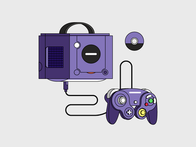 Gamecube cd console controller game gamecube gaming icon nintendo oldschool purple retro videogames