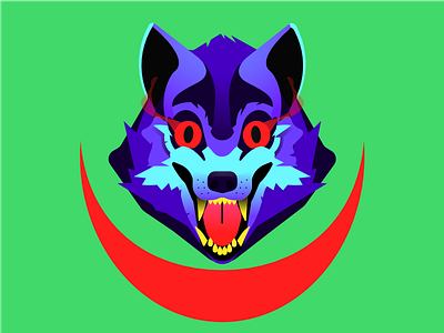 Fenrir The Wolf affinity animal character fauna illustration moon mythology norse ragnarok wildlife wolf
