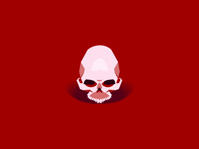 Halloween Skull 2d animation eyes fire gif glow halloween mograph motion motion graphics skull spooky vector